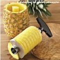 Miniatyrbillede 2 af 7: Ananas skærer skræller skræller rustfrit stål frugt værktøj