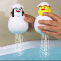 Miniatyrbillede 2 af 8: Baby badning legetøj børn sød and pingvin æg vand spray sprinkler badeværelse sprinkling bruser vand legetøj