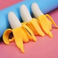 Miniatyrbillede 6 af 7: Sød frugt squishy stress bolde fidget sensorisk legetøj klem stress aflastning hånd legetøj