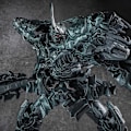 Pikkukuva 3 / 7: Transformaatio Grimlock Seos Elokuva Elokuva Ylikoko Suurennettu Dinosaur Leader Muinainen toiminta Figuuri lelu
