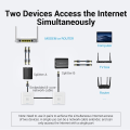 Miniatyrbillede 7 af 9: Vention RJ45 Splitter 1 til 2 RJ45 Splitter Netværk Adapter Hun Netværk Extender Forlænger Stik til Bærbar Ethernet kabel