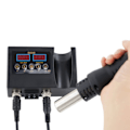 Miniatyrbillede 3 af 11: 2 i 1 Loddestation Digital Display Varm luft pistol svejsning omarbejdning til mobiltelefon BGA SMD PCB IC reparation loddejern værktøj