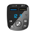 Miniatyrbilde 3 av 6: 12-24V Bil Bluetooth FM sender 87,5-108 mhz Lyd Bil Mp3 Spiller 5V Utgang USB Auto Bil Rask lading