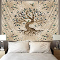 Miniatyrbillede 4 af 11: Mystisk Tree of Life Svamp Skov Tapestry Væg Hængende Eventyr Fortælling
