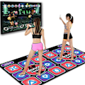 Miniatyrbilde 4 av 6: Dobbel Dancing Mat Dobbel Bruker Kablet Dance Mat Musikk Spill Matte Sklisikre med 2 Fjernkontroll Multi-Function For PC TV