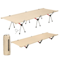 Miniatyrbilde 1 av 6: Utendørs Camping Benge Ultralight Bærbar 7075 aluminium legering Høy-lav dobbeltbruk foldbar Sove seng