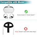 Miniatyrbild 6 av 7: Hårt EVA Resa Förvaring Väska För Oculus Oculos Quest 2 VR Headset Portabelt Bekvämt Bärande väska Kontrollsystem Tillbehör
