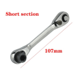 Miniatyrbillede 6 af 9: 2 i 1 Mini Hex Bit Driver Skruetrækker Håndtag Tovejs Quick Release Nøgle Skruenøgle Dobbelt hoved skralde fatning nøgle