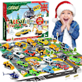 Miniatyrbilde 2 av 3: Jul advent kalender bil leker teknikk brann bil kart teppe leker