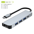 Pikkukuva 7 / 8: USB C HUB tyyppi C jakaja Thunderbolt 5 in 1  telakka asema