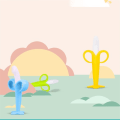 Miniatyrbillede 6 af 6: Baby Silicone Træning Tandbørste BPA Free Banan Shape Safe Toddle Biring Chew Legetøj