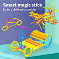 Miniatyrbild 2 av 7: Smart Stick Lapptäcke Trä Stick Plast Barn Pussel Tidig Utbildning Intelligens Leksaker