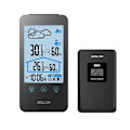 Miniatyrbillede 2 af 8: Husstand Trådløs Digital Termometer Hygrometer Måne Fase C/F Temperatur Sensor Fugtighed Måler Alarm Ur