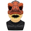 Miniatyrbillede 1 af 9: 3D Dinosaur Maske Lifelike Raptor Dino Moving Jaw Dinosaur Maske