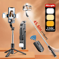 Miniatyrbillede 2 af 6: Bluetooth Selfie Stick Double Fyld Lys Stativ med fjernbetjening Lukker