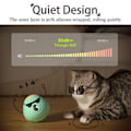 Miniatyrbild 6 av 8: Triangel Katt Rullande Ball Interaktiv Katt Leksak Självrörande Kattunge Ball Leksaker Vibration Sensor Katter Spel leksak
