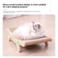 Miniatyrbild 3 av 6: Trä katt skrapa skrapa avtagbar lounge säng 3 i 1 skrapa stolpe
