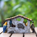 Miniatyrbillede 4 af 6: 12 stykker Jule Krybbe Fødsel Set Real Life Fødsel Jesus Krubbe Jule krybbe Ornament