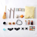 Miniatyrbild 1 av 6: 22 bitar Mini Halloween Skala Modell Set Ornament Miniatyr Simulering Modeller Hem Inredning