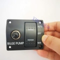 Miniatyrbilde 2 av 4: 3-VEIS  BRYTER PANEL FOR BILGE PUMP  Lensepumpe kontroll bryter marin panel bryter automatisk pumpe