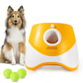 Miniatyrbillede 2 af 7: Automatisk kaste maskine katapult til hund kæledyr legetøj tennis kaster kæledyr bold kast enhed