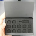 Miniatyrbillede 4 af 6: Aluminium bærbar SIM hukommelse kort opbevaring boks