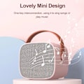 Miniatyrbild 4 av 10: Mini karaoke maskin för barn och vuxna bärbar högtalare med 1-2 trådlös mikrofon