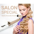 Miniatyrbilde 5 av 5: Ekte Elektrisk Profesjonell Keramikk Hår Curling Iron Roller Curls Wand Waver Mote Styling Verktøy