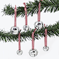 Miniatyrbilde 5 av 7: 6 stk jule jingle bjeller jule tre anheng pynt