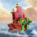 Miniatyrbild 1 av 11: Navigation Fartyg Byggnad Klossar Leksak Pirat Fartyg Dekoration Utbildnings leksak