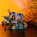 Miniatyrbillede 4 af 6: Halloween Scene Special Hus Bygning Klodse Til ferie Udsøgt Dekoration Legetøj