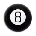 Miniatyrbillede 3 af 6: Sort 8 magiske rekvisitter 10CM Magic Ball Prophecy Magic Ball Sort 8 Magic Props