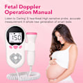 Miniatyrbillede 4 af 5: Foster Hjerte Rate Monitor for Baby Graviditet Hjerteslag Detektor LCD Modlys Puls meter
