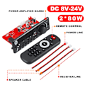 Miniatyrbild 2 av 8: 160W förstärkare Bluetooth MP3 Dekoder kort