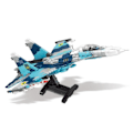 Miniatyrbillede 6 af 6: Mailackers Su-27 Fighter Model Byggeklodser Militær Børn's Legetøj
