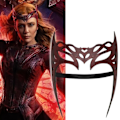 Miniatyrbillede 2 af 5: Scarlet Heks Hovedbeklædning Superhelte Krone For Voksen Wanda Maximoff Maske Halloween Kostumer Til Kvinder