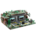 Miniatyrbilde 2 av 2: Space Series Wars Base Utpost DIY Bygning Klosser Klosser DIY Montage Konstruksjon Leker