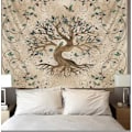 Miniatyrbillede 9 af 11: Mystisk Tree of Life Svamp Skov Tapestry Væg Hængende Eventyr Fortælling