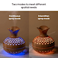 Miniatyrbillede 5 af 9: Træ Korn Fugter 300ml USB Aroma Diffuser Forstøver USB Husholdningsluftfugter