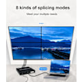 Miniatyrbild 3 av 7: 4K 30hz 2x2 DVI HDMI Video Wall Controller Multi-screen Splicing Box