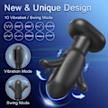 Miniatyrbilde 7 av 8: Anal rumpe plugg prostata massør for menn kvinner anal vibrator prostata stimulator