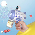 Miniatyrbild 3 av 11: Bubbla maskin raket  helautomatisk 12 hål form  rymdman blåsare med ljus