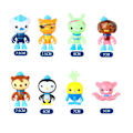 Pikkukuva 4 / 7: The Octonauts Octopod Castle Shark Adventure Plsyset Barnacles Peso Kwazii Action Figure Scene Model