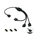 Pikkukuva 9 / 10: RGB SYNC Jakaja, 12V 4Pin RGB / 5V 3Pin ARGB SYNC HUB siirto jatkokaapeli
