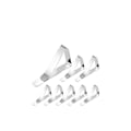 Miniatyrbillede 9 af 10: Høj kvalitet 12 stykker rustfrit stål dug klemmer bord dug clips holder