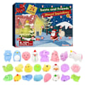 Pikkukuva 1 / 7: Joulu Adventti kalenteri Lahja Lahja Söpö Lumiukko Mochi Eläin Countdown lelu