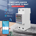 Miniatyrbild 6 av 6: smartlife WIFI Energi Mätare Kwh Mätare brytare Timer med spänning ström och läckageskydd