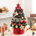 Miniatyrbilde 6 av 11: Kunstig juletre med LED mini skrivebord furu PVC jule pynt tre jule pynt