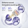 Miniatyrbild 2 av 6: Öppna Ear Clip Hörsnäckor ENC Trådlös Bluetooth5.4 Hörlurar