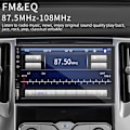Pikkukuva 5 / 6: Auto Radio 7 Tuuma 1 Din MP5 Multimedia soitin kosketus näyttö FM ISO virta